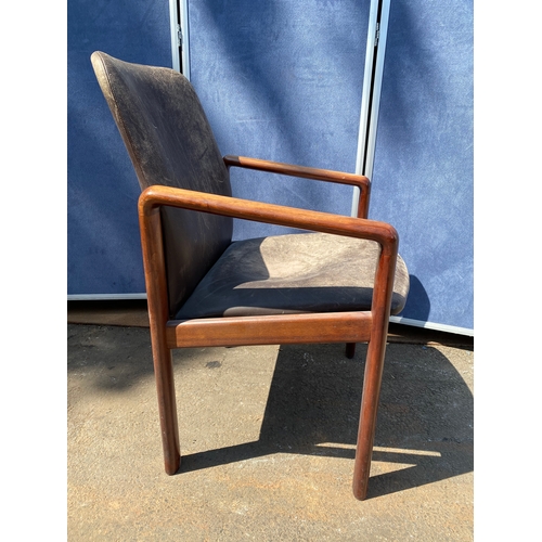 448 - A beautiful vintage teak Scandinavian style armchair