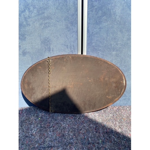 486 - Lovely vintage oval Mirror 

Dimensions - 26