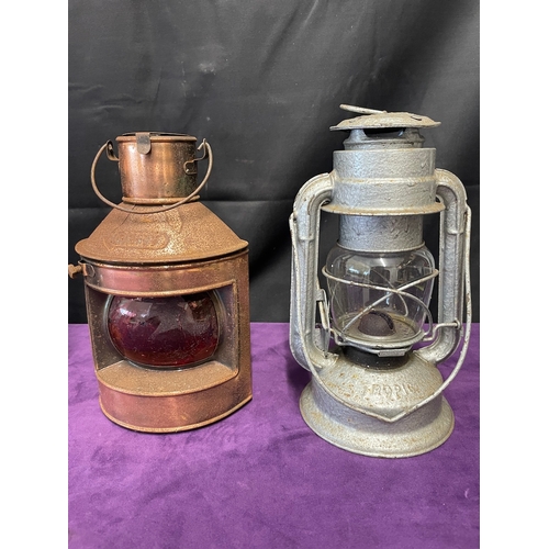 174 - Four vintage paraffin lamps