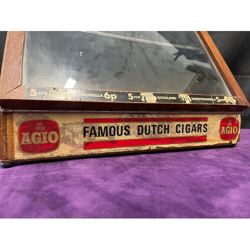 175 - Vintage Agio Dutch Cigar Dispenser Shop Counter Display Case