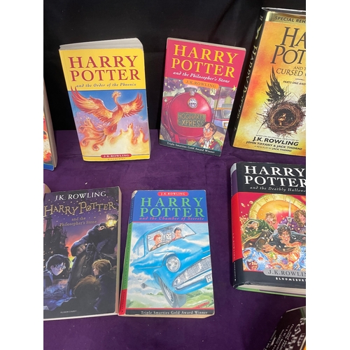 193 - Quantity of various 1st and other edition Harry Potter Books Paperback / Hardback