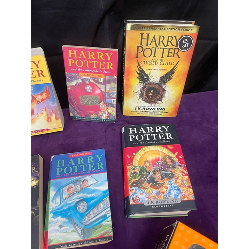 193 - Quantity of various 1st and other edition Harry Potter Books Paperback / Hardback