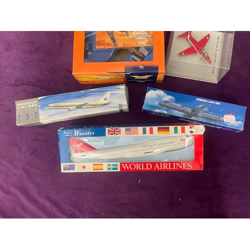 203 - Model Commercial Planes + Corgi Hawker Hurricane / Red Arrows Die cast models