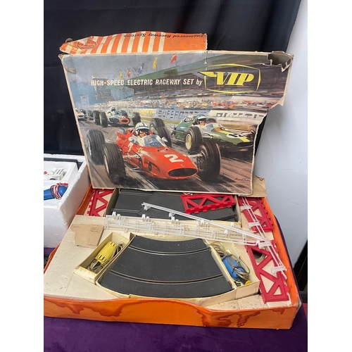 205 - Vintage boxed electric raceway sets including Scalextric 100 +  VIP