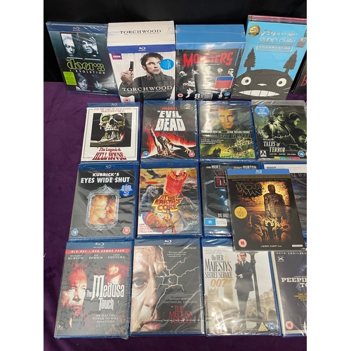 207 - Quantity of brand new sealed blue ray DVD's Vintage Horror / Thriller plus others