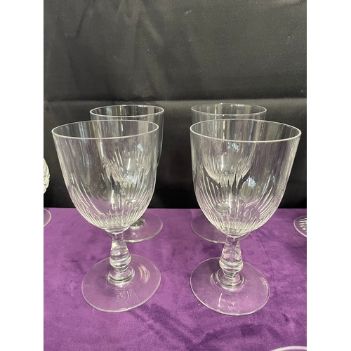 189 - Quantity of good quality cut crystal glasses