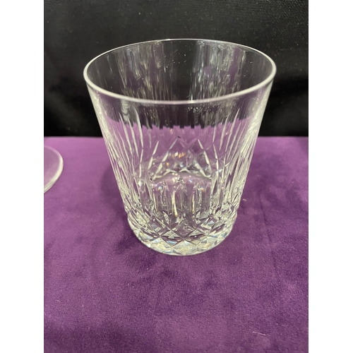 189 - Quantity of good quality cut crystal glasses