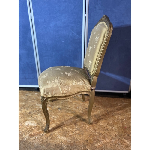 202 - Vintage French style gilt dining/side chair