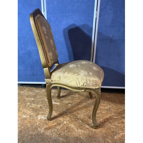 202 - Vintage French style gilt dining/side chair