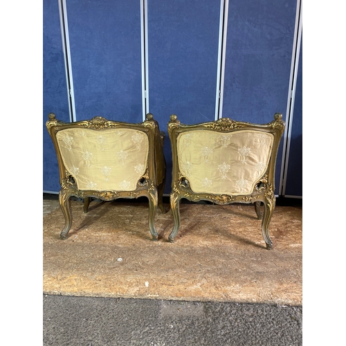 203 - Antique pair of French style gilt armchairs 

Dimensions - 24