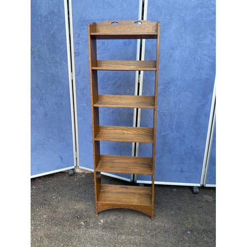 246 - Antique narrow six shelf bookshelf

Dimensions - 16