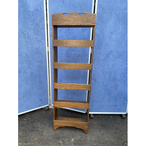 246 - Antique narrow six shelf bookshelf

Dimensions - 16