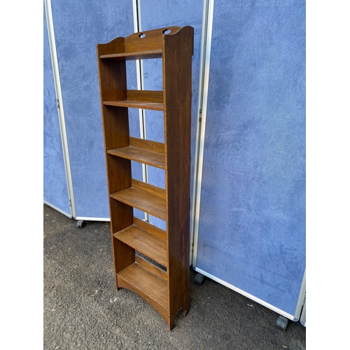 246 - Antique narrow six shelf bookshelf

Dimensions - 16