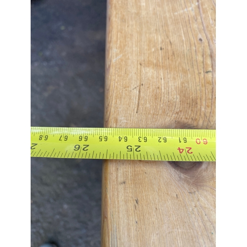 249 - Lovely Vintage pine refectory table

Dimensions - 60