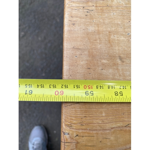 249 - Lovely Vintage pine refectory table

Dimensions - 60