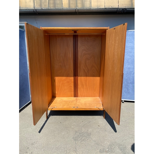 257 - Mid Century Teak double wardrobe by Younger 

Dimensions - 48