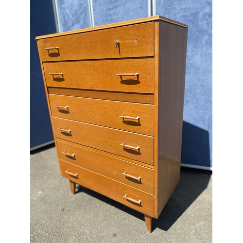 258 - Six drawer chest of drawers

Dimensions - 15