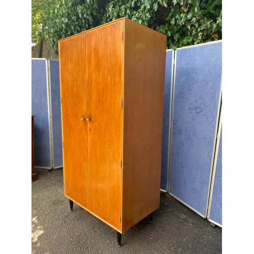 268 - Meredew teak double wardrobe. 

Dimensions - 36