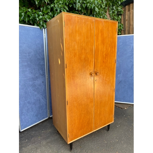 268 - Meredew teak double wardrobe. 

Dimensions - 36