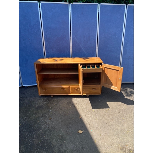 306 - Mid Century Elm Ercol teak sideboard 1960's Blue label