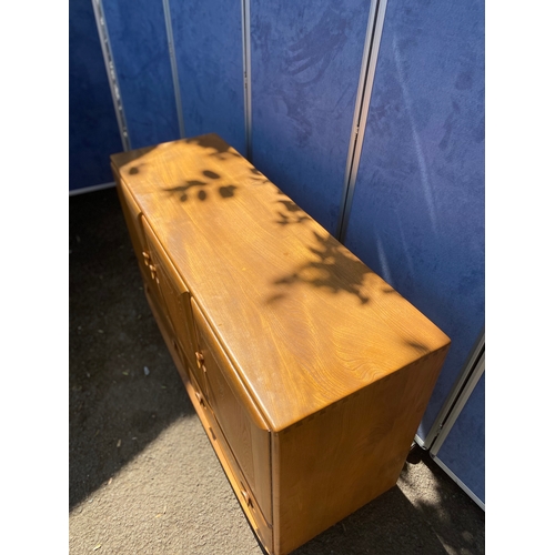 306 - Mid Century Elm Ercol teak sideboard 1960's Blue label