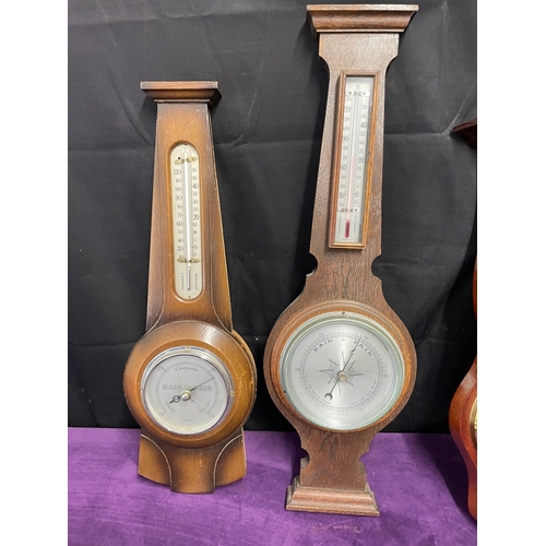 19 - Collection of vintage barometers