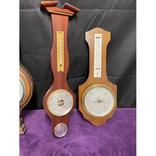 19 - Collection of vintage barometers