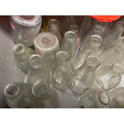 27 - Quantity of Vintage Advertisement Milk Bottles