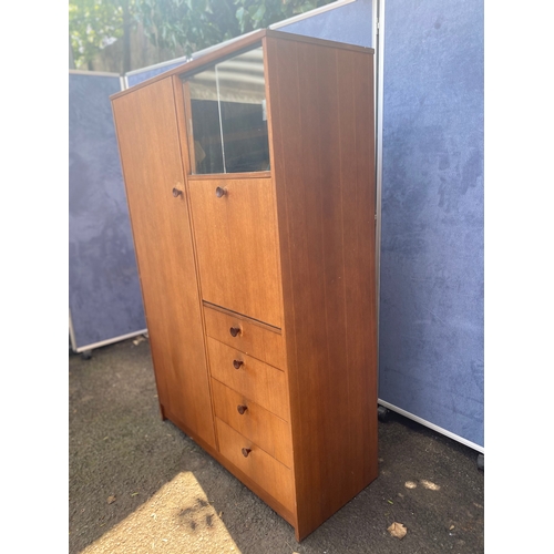 309 - Avalon single wardrobe with four drawers