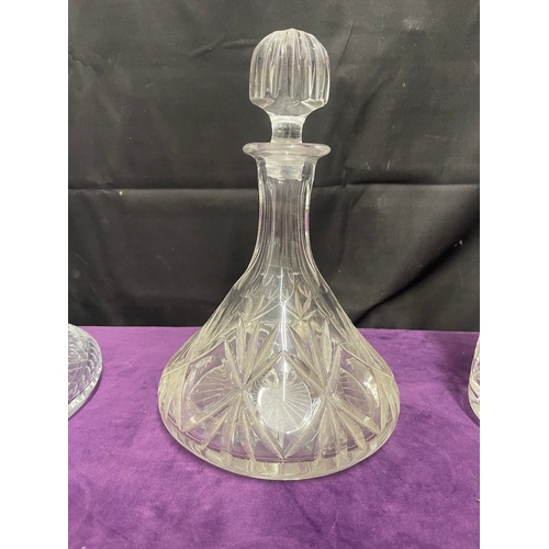 51 - Three Crystal Decanters