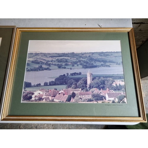 336 - Two pictures of Blagdon Lake Somerset.