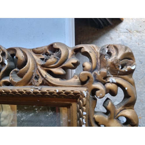 378 - Two interesting ornate style mirrors.