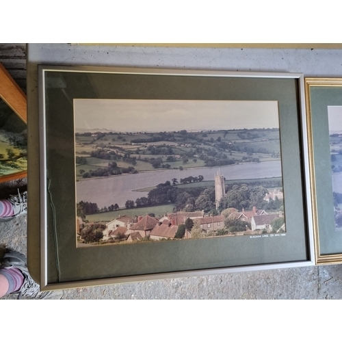 336 - Two pictures of Blagdon Lake Somerset.