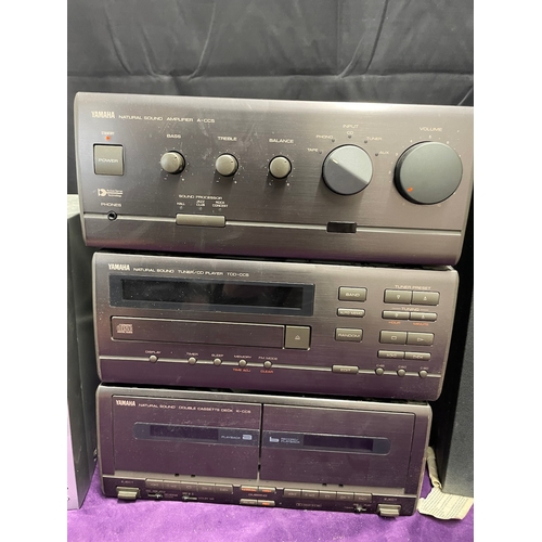 145 - Sony & Yamaha Hifi Systems with speakers