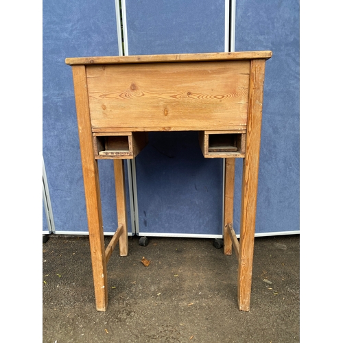 401 - Vintage pine standing desk. 

Dimensions- 28.5