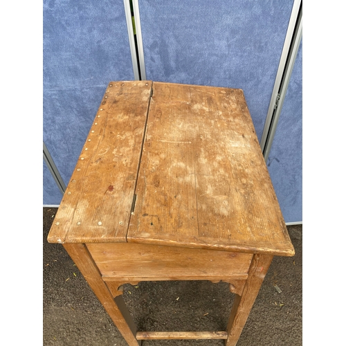 401 - Vintage pine standing desk. 

Dimensions- 28.5