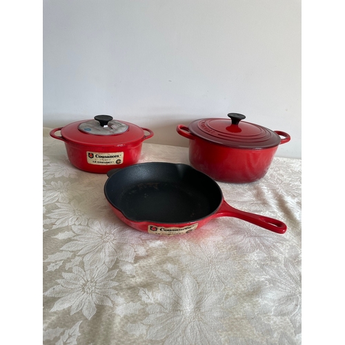 59 - Cousances by Le Creuset cooking Pot and Pan + Le Creuset cooking Pot