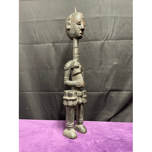 83 - Vintage Early 20th Century African Tribal Figure - Luluwa? - 54cm