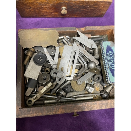 86 - Vintage Engineers Chest including tools / micrometers etc