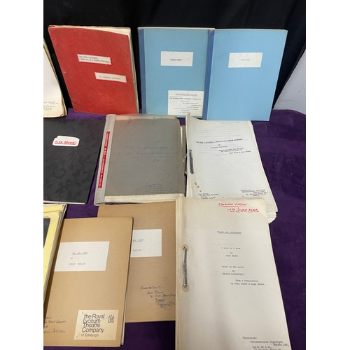 87 - Large quantity of original vintage playwright / theatre scripts - Crime & Punishment , On the Spot, ... 