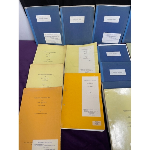 88 - Large quantity of original vintage playwright / theatre scripts - Trumpet & Drums, Love Affair with ... 