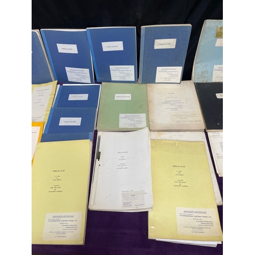 88 - Large quantity of original vintage playwright / theatre scripts - Trumpet & Drums, Love Affair with ... 