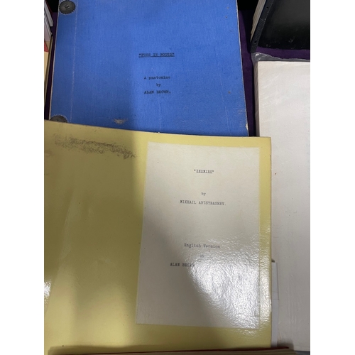 89 - Large quantity of original vintage playwright / theatre scripts - Robinson Crusoe, Moths, Jack and t... 