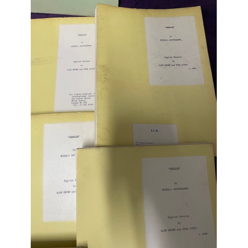 89 - Large quantity of original vintage playwright / theatre scripts - Robinson Crusoe, Moths, Jack and t... 