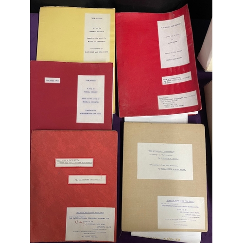 90 - Large quantity of original vintage playwright / theatre scripts - Don Quixote, The Government Inspec... 