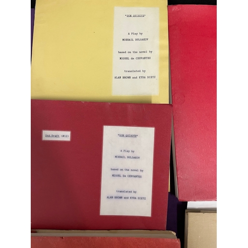 90 - Large quantity of original vintage playwright / theatre scripts - Don Quixote, The Government Inspec... 