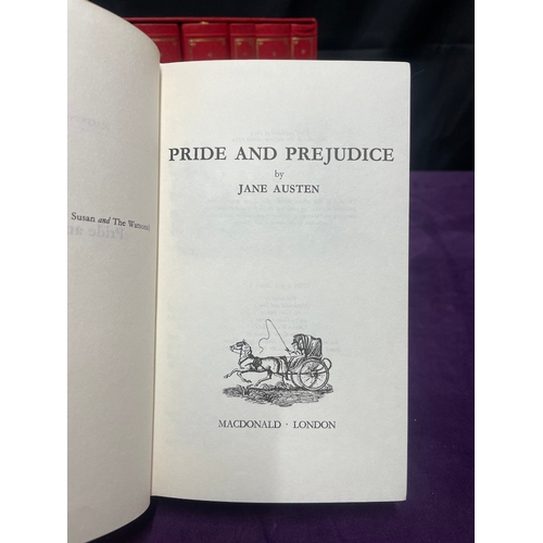 95 - Jane Austen Six Leather-bound novels box set - MacDonald - London 1974