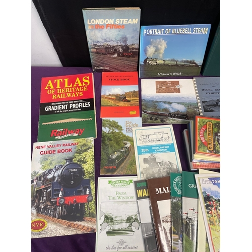 105 - Large quantity of Railway / Locomotive / Train Books and DVDs