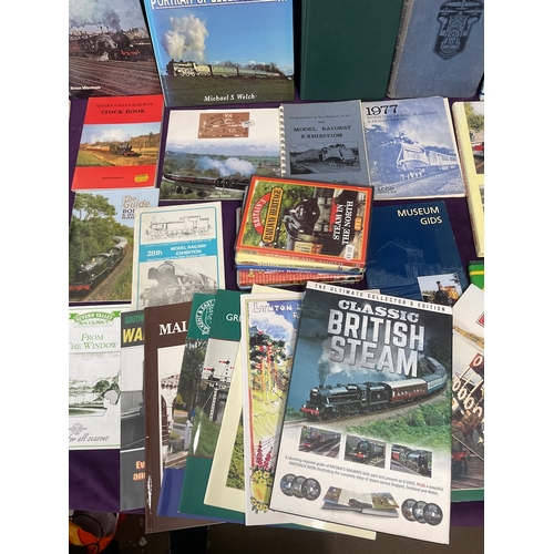 105 - Large quantity of Railway / Locomotive / Train Books and DVDs