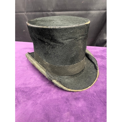 111 - Victorian Officers / Cavalry Helmet + Top Hat